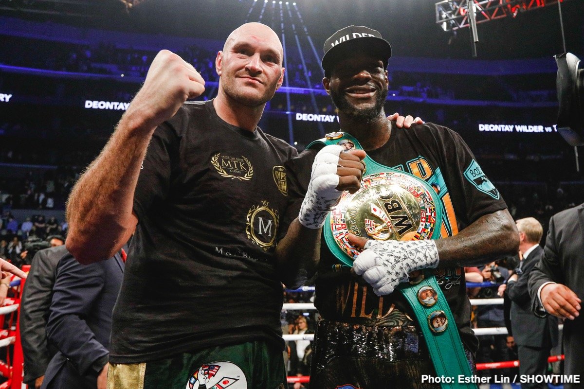 Deontay Wilder And Tyson Fury Fight To Split-Decision Draw - Boxing Results