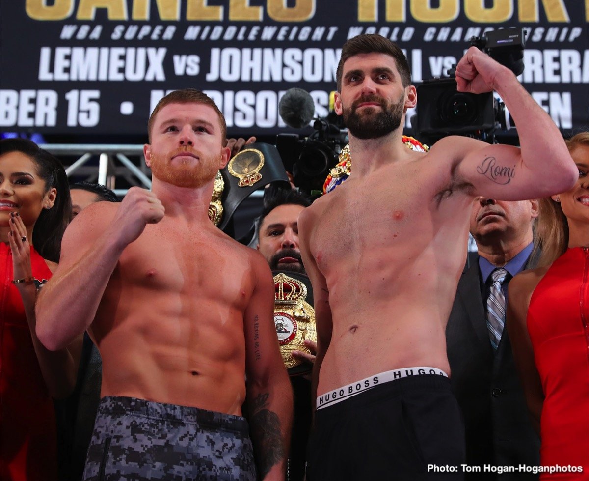 Canelo vs. Fielding - Weigh In Videos