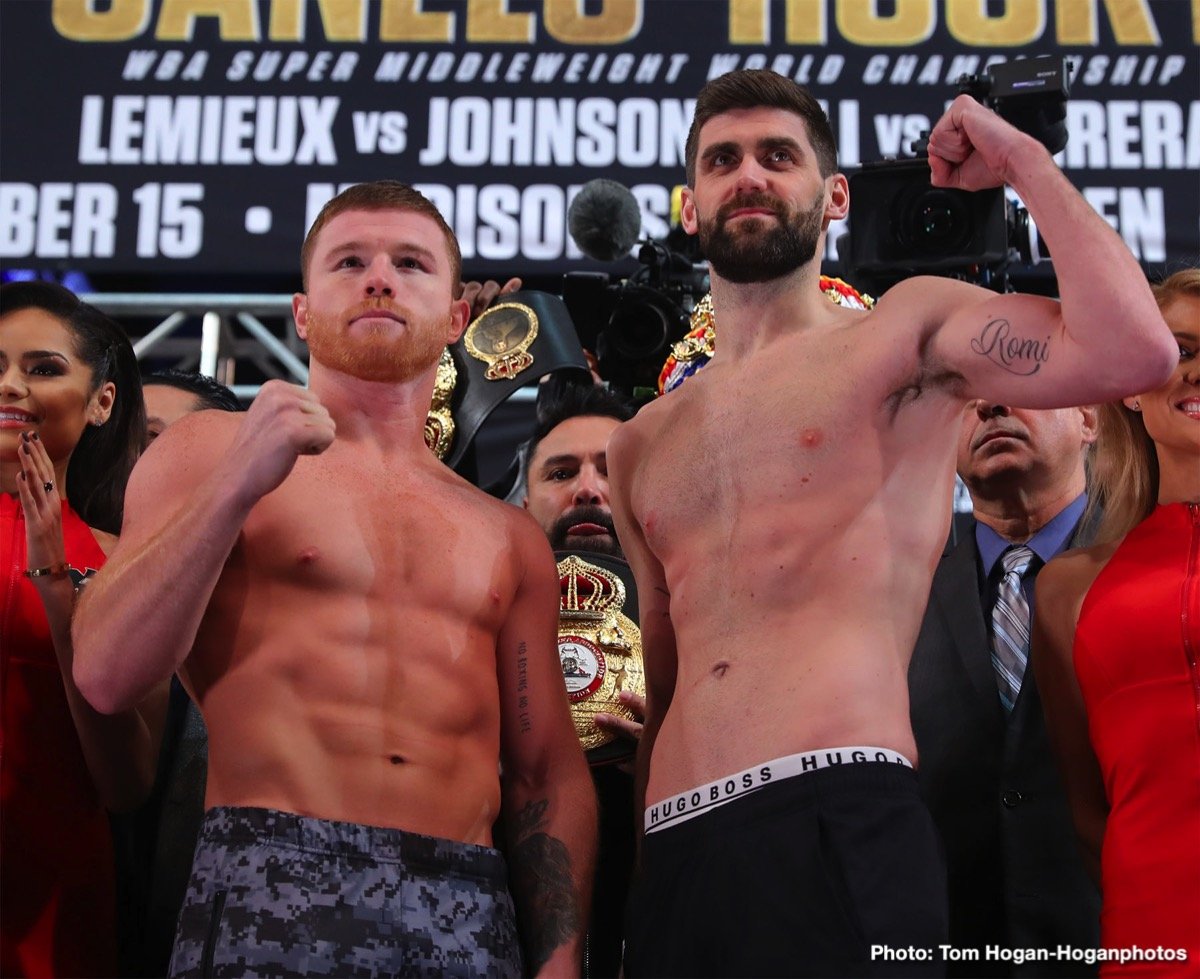 David Lemieux Off Tomorrow Night's Canelo Fielding Card, Hospitalised With Dehydration