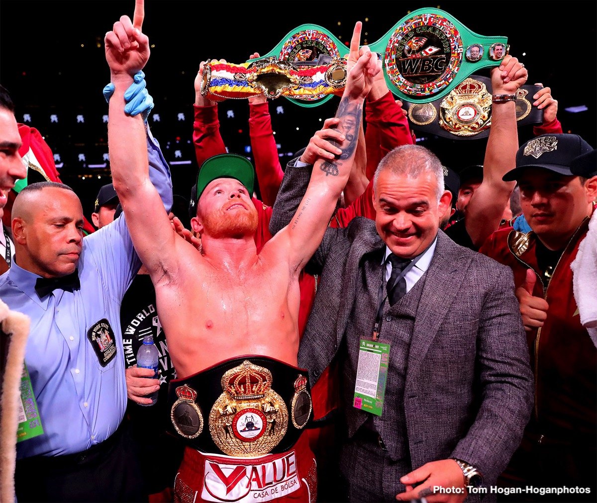 Canelo Floors Fielding Four Times To Become 3-Weight Champ In Front Of Sold-Out Madison Square Garden