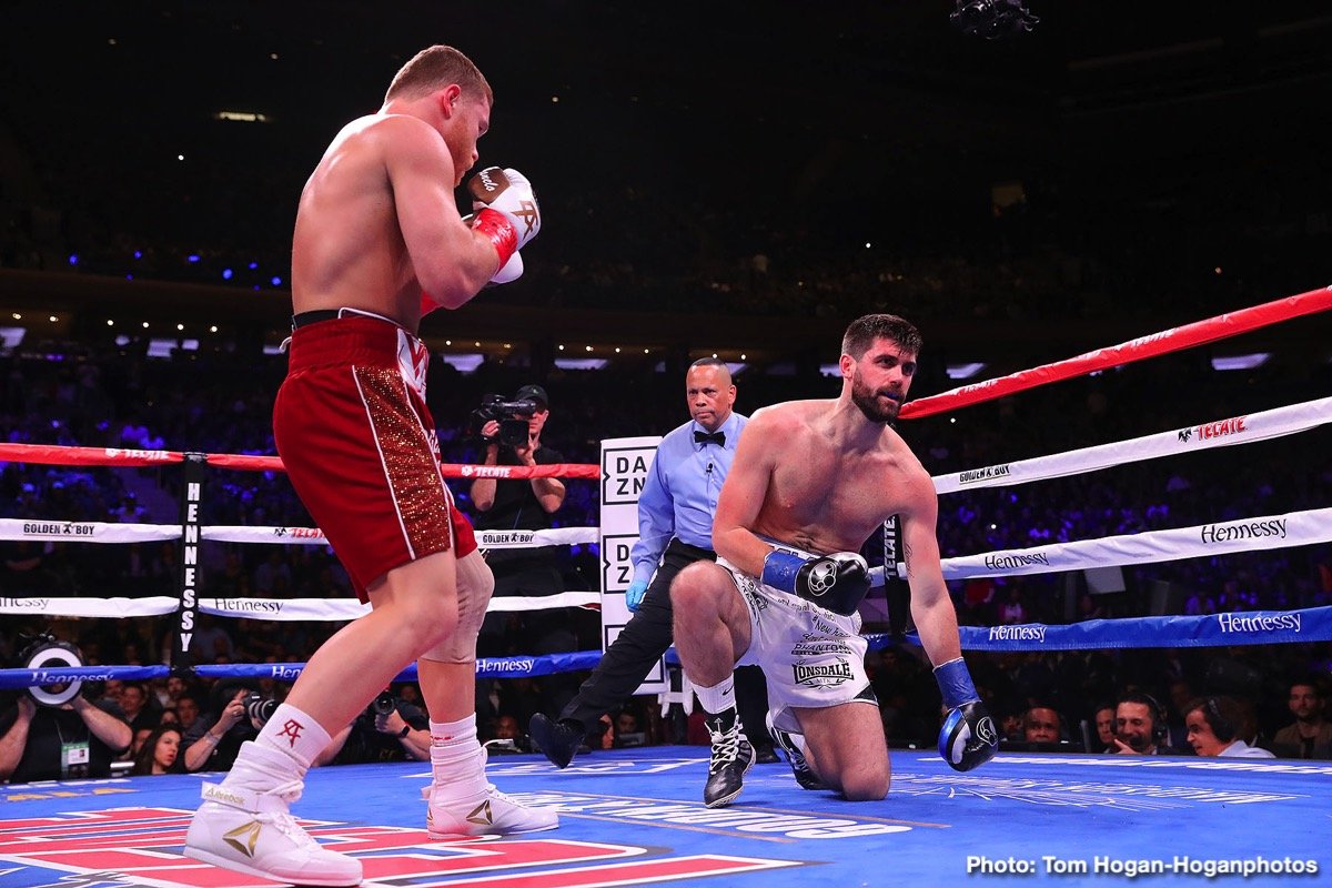 Canelo Floors Fielding Four Times To Become 3-Weight Champ In Front Of Sold-Out Madison Square Garden