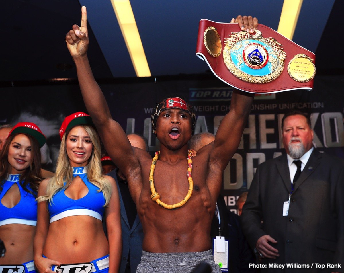 Isaac Dogboe on weight for world title defence vs Emanuel Navarrete tonight