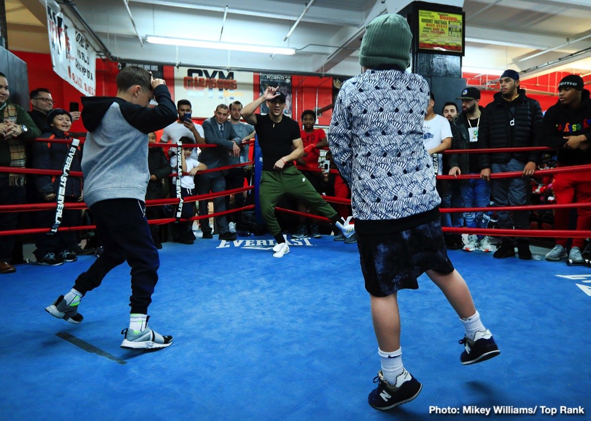 PHOTOS: Lomachenko, Pedraza, Dogboe Meet Children From Give A Kid A Dream