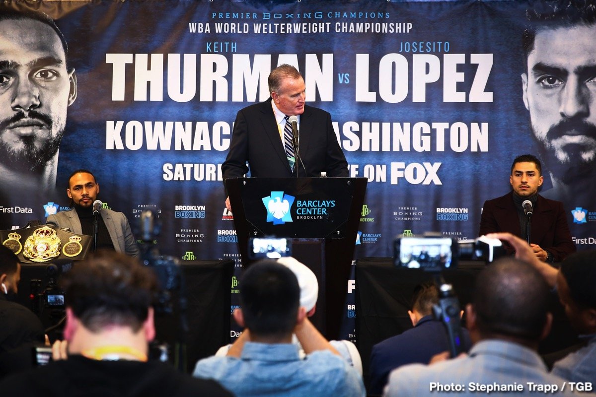 Keith Thurman Vs. Josesito Lopez, Plus Adam Kownacki Press Conference Quotes