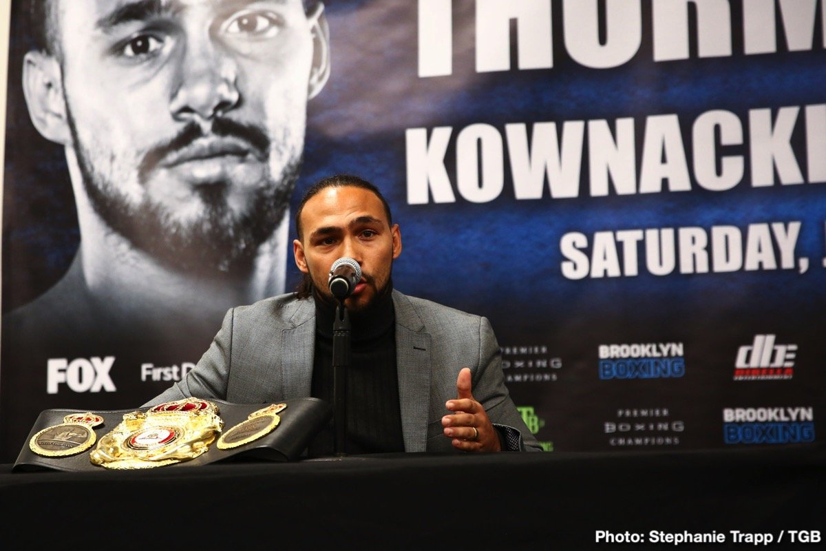 Keith Thurman Vs. Josesito Lopez, Plus Adam Kownacki Press Conference Quotes