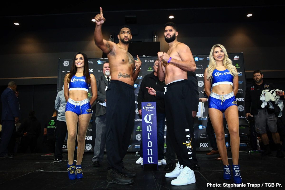 Charlo vs Korobov, Charlo vs Harrison & Breazeale vs Negron Weights & Photos