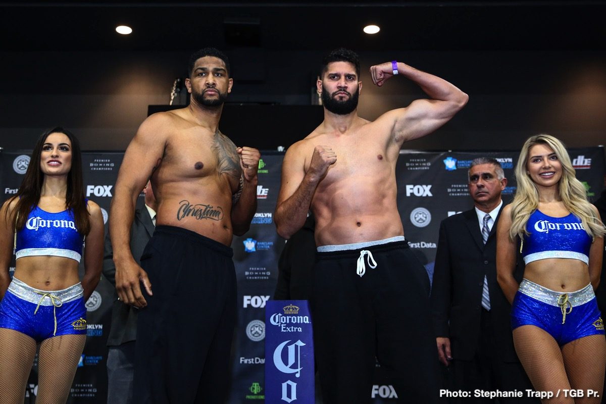 Charlo vs Korobov, Charlo vs Harrison & Breazeale vs Negron Weights & Photos
