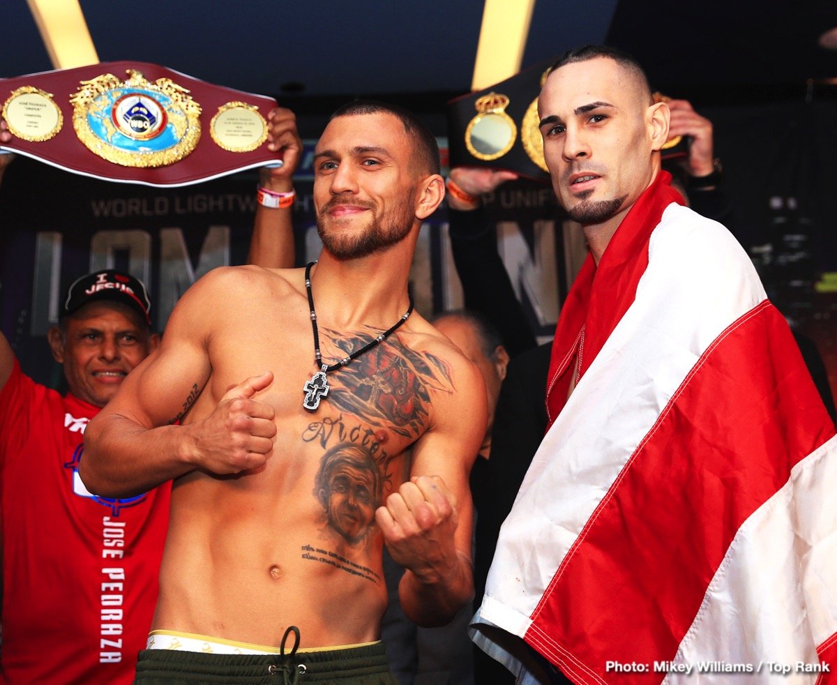 Lomachenko vs. Pedraza: Measure Stick or More? 