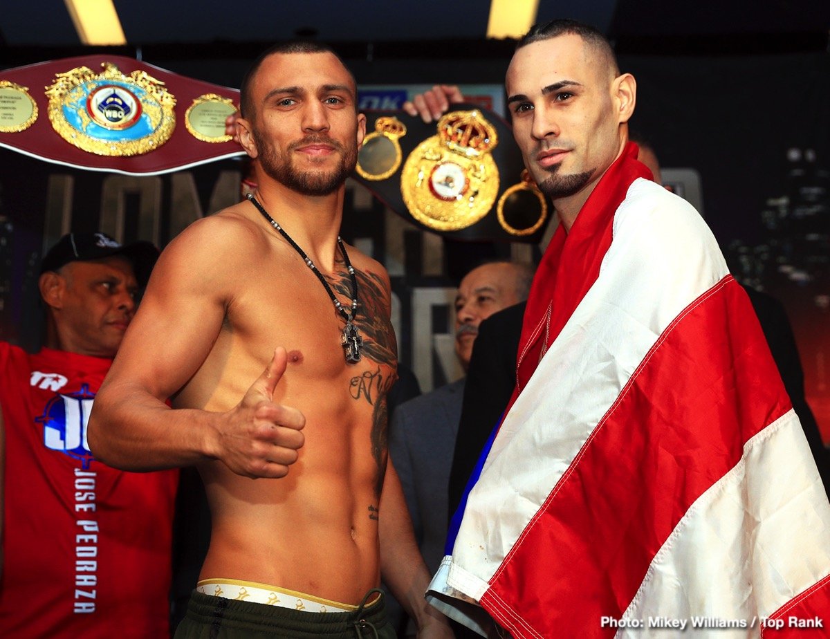 Lomachenko vs. Pedraza: Measure Stick or More? 