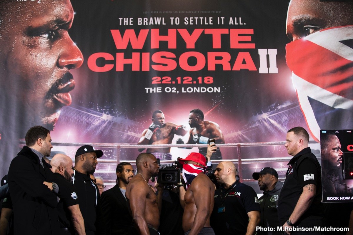 LIVE STREAM: Whyte vs Chisora II - Weigh In