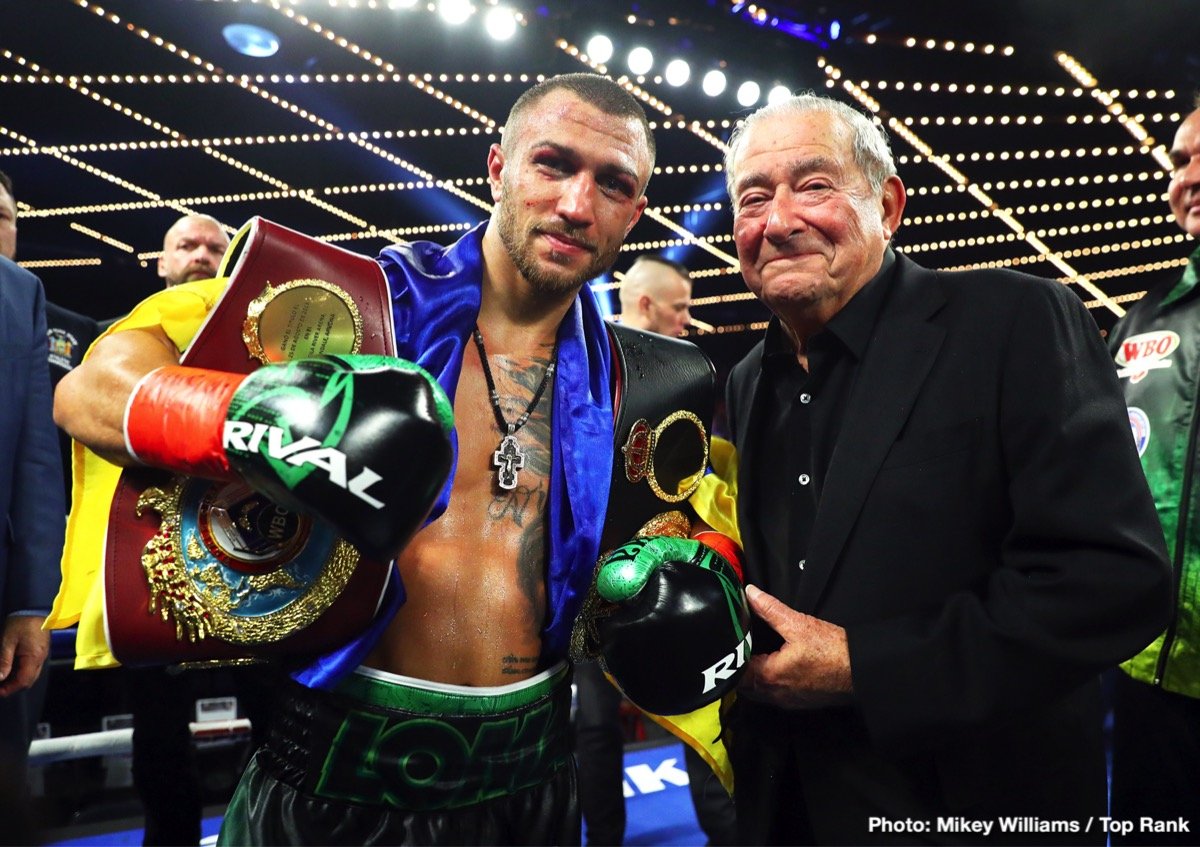 Bob Arum Plans To Bring Vasyl Lomachenko To The UK To Fight Anthony Crolla This Summer