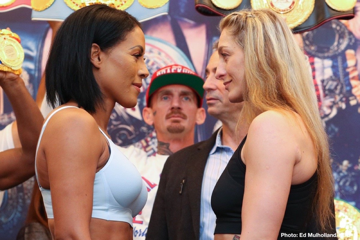 HBO Boxing After Dark: Braekhus vs. Lopes; Estrada vs. Mendez & C. Shields Weights & Photos