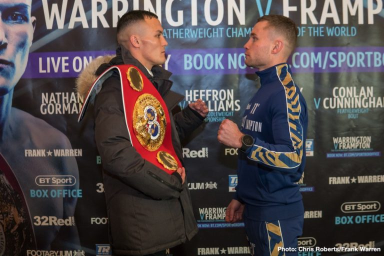 Warrington vs Frampton final press conference quotes & photos