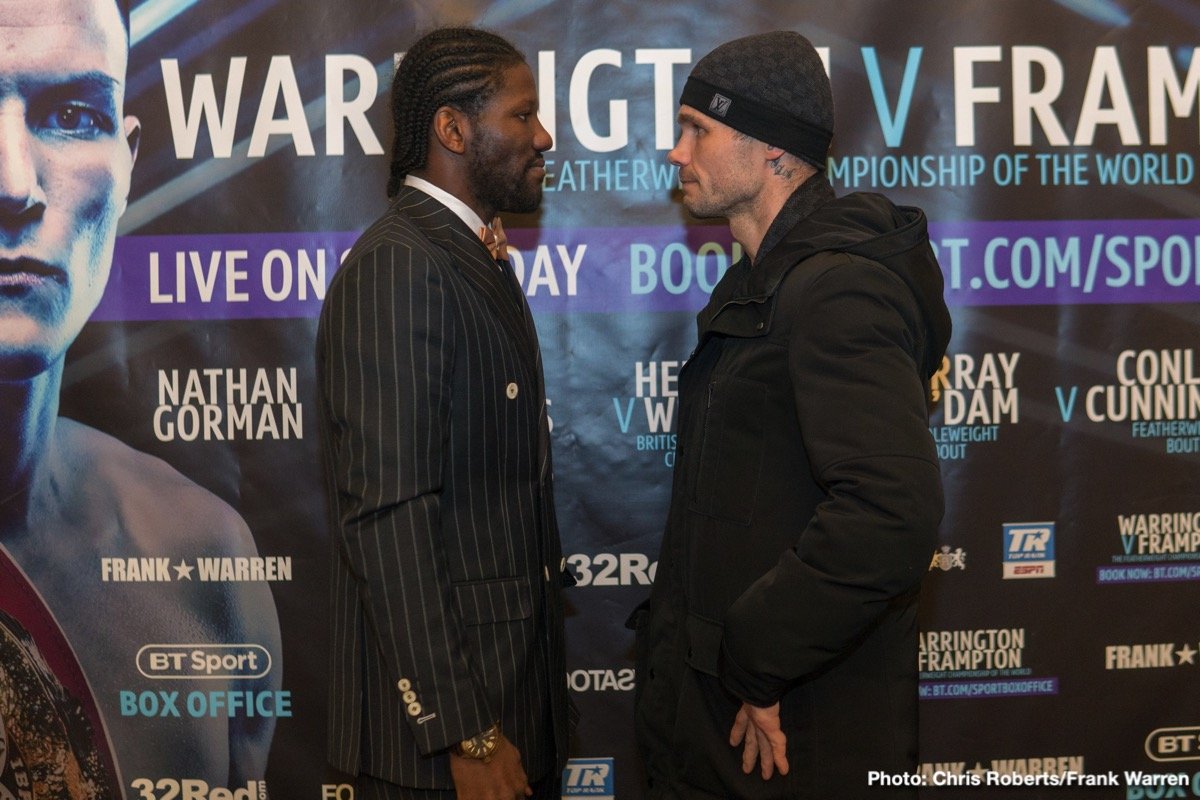 Warrington vs Frampton final press conference quotes & photos