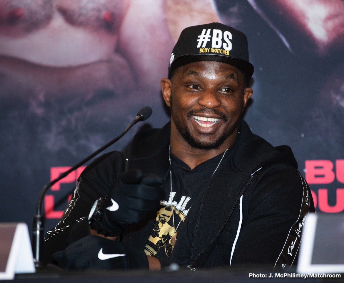 Whyte expects to face Wilder-Fury winner in December