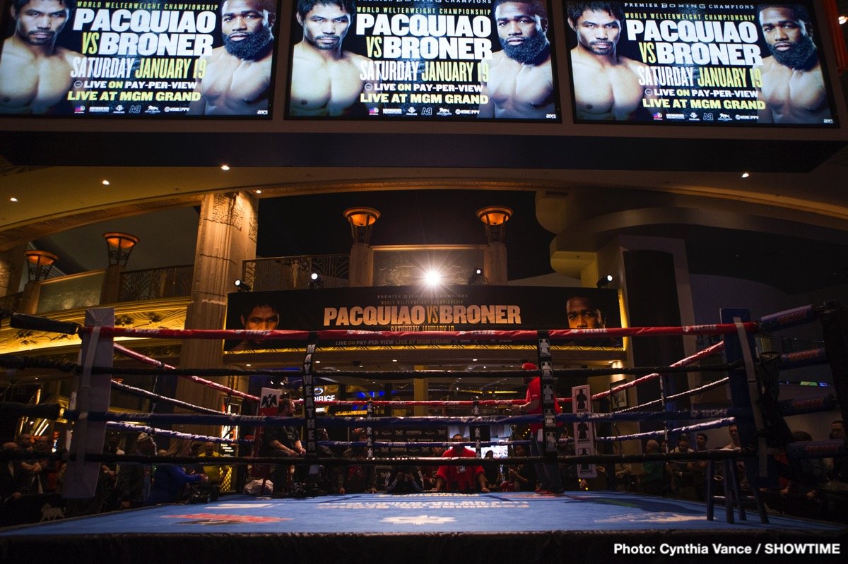 Pacquiao-Broner undercard media workout quotes for SHOWTIME PPV