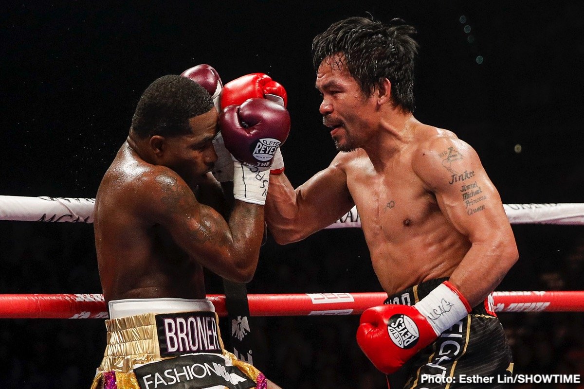 Adrien Broner Manny Pacquiao Boxing News Boxing Results