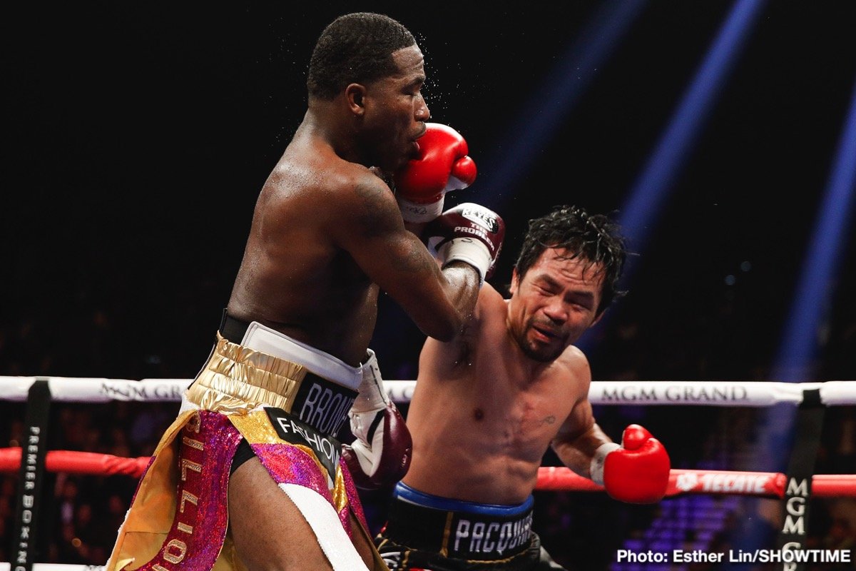 Adrien Broner Manny Pacquiao Boxing News Boxing Results