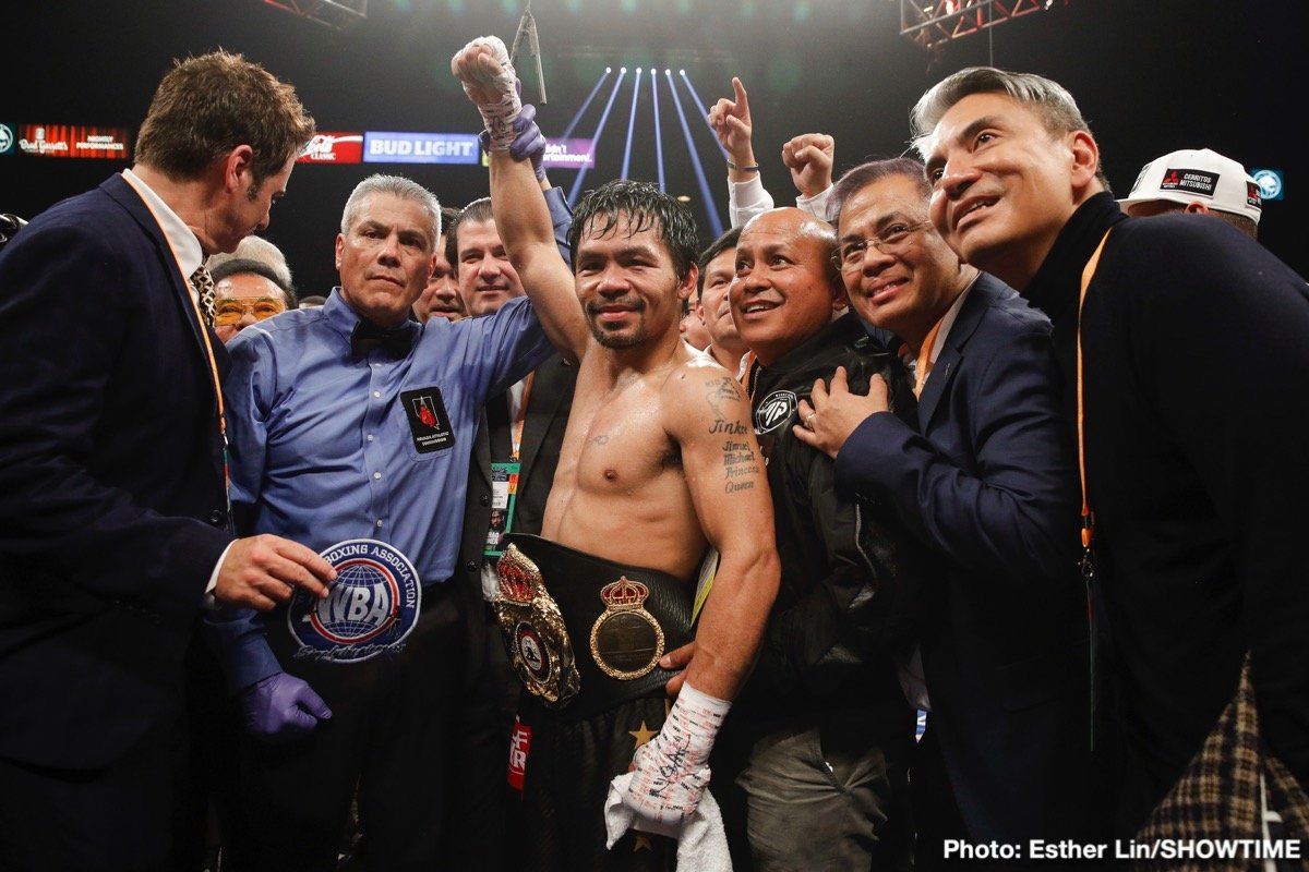 RESULTS: Manny Pacquiao defeats Adrien Broner