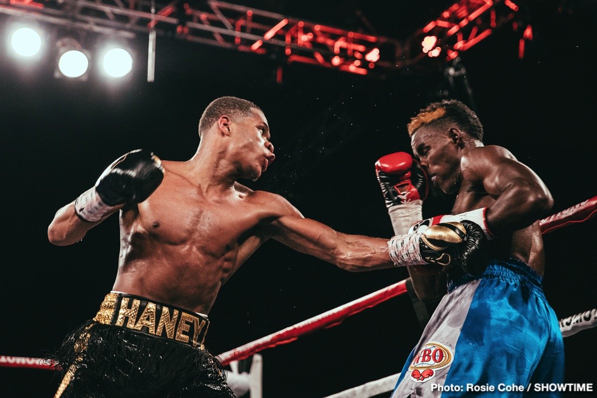 RESULTS: Devin Haney decisions Xolisani Ndongeni