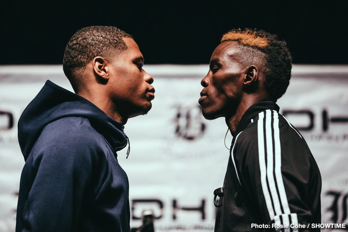 Devin Haney and Xolisani Ndongeni final press conference quotes Devin Haney Xolisani Ndongeni Press Room