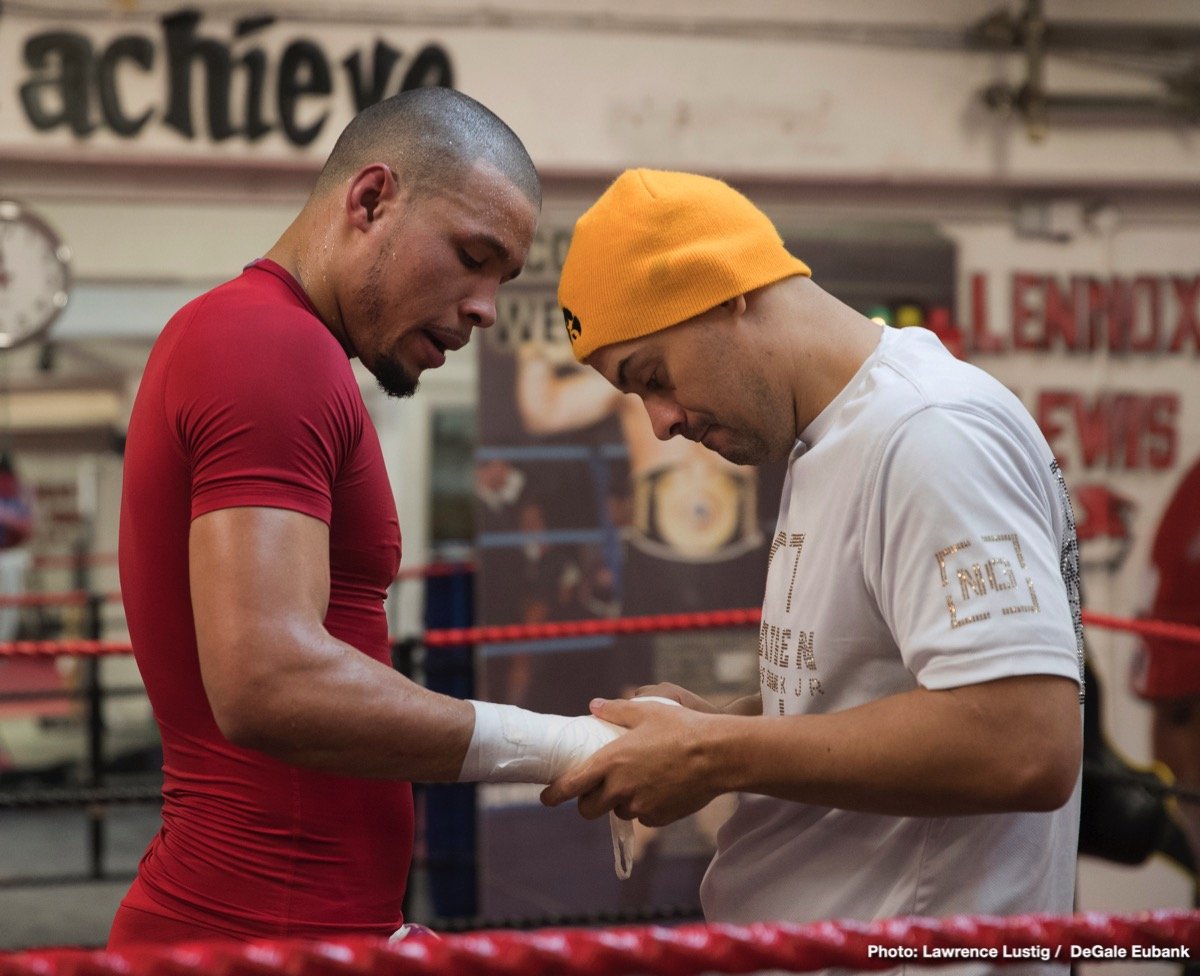 Photos: Eubank Jr. working out with trainer Nate Vasquez