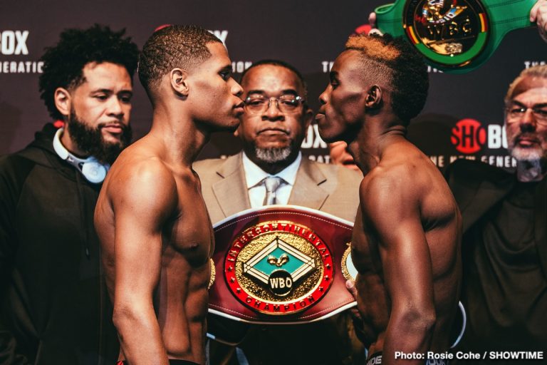 Devin Haney vs. Xolisani Ndongeni - official weigh-in results
