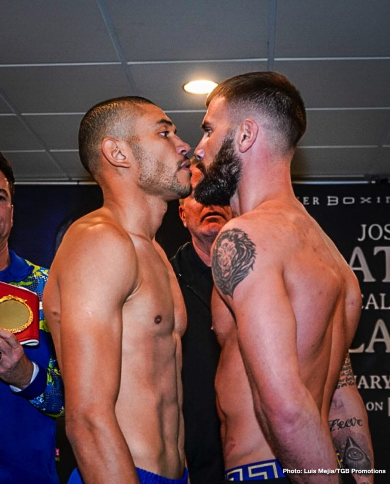 Jose Uzcategui, Caleb Plant Official Weights & Photos