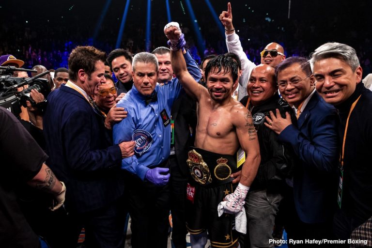 Manny Pacquiao vs. Keith Thurman Official For July 20 In Vegas