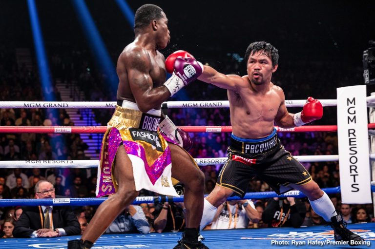 Photo: Manny Pacquiao Suffered Scratched Cornea In Broner Fight, Not A Detached Retina Manny Pacquiao Suffered Scratched Cornea In Broner Fight, Not A Detached Retina
