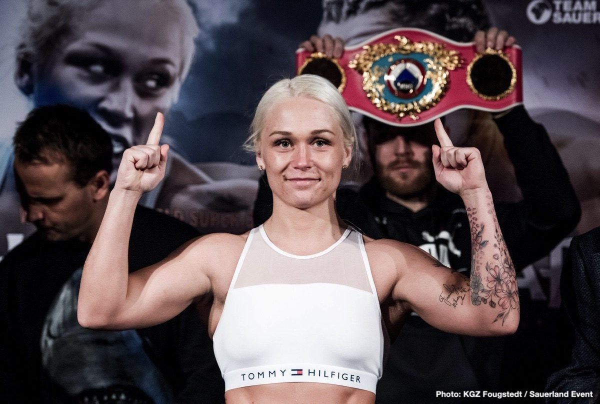 Thorslund And Graf Make Weight, Ready For WBO World Title Clash Alesia Graf Press Room