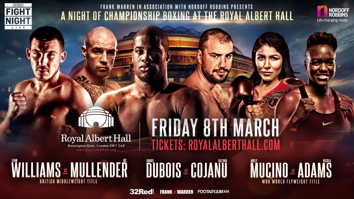 Dubois And Adams To Star In Royal Albert Hall Return Daniel Dubois Nicola Adams British Boxing Press Room