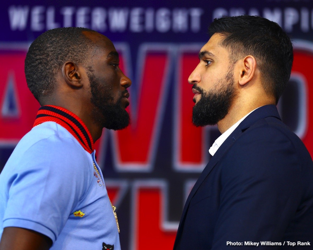 Photos: Terence Crawford, Amir Khan Face Off in New York City