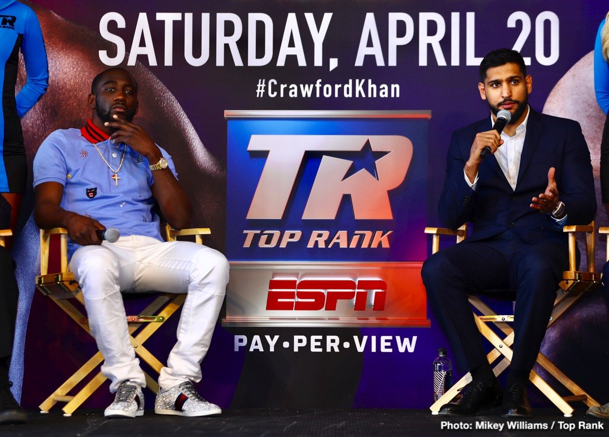 Photos: Terence Crawford, Amir Khan Face Off in New York City