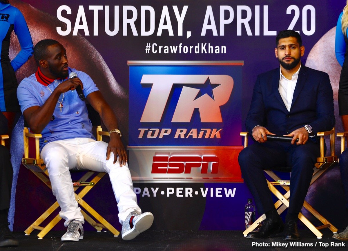 Photos: Terence Crawford, Amir Khan Face Off in New York City