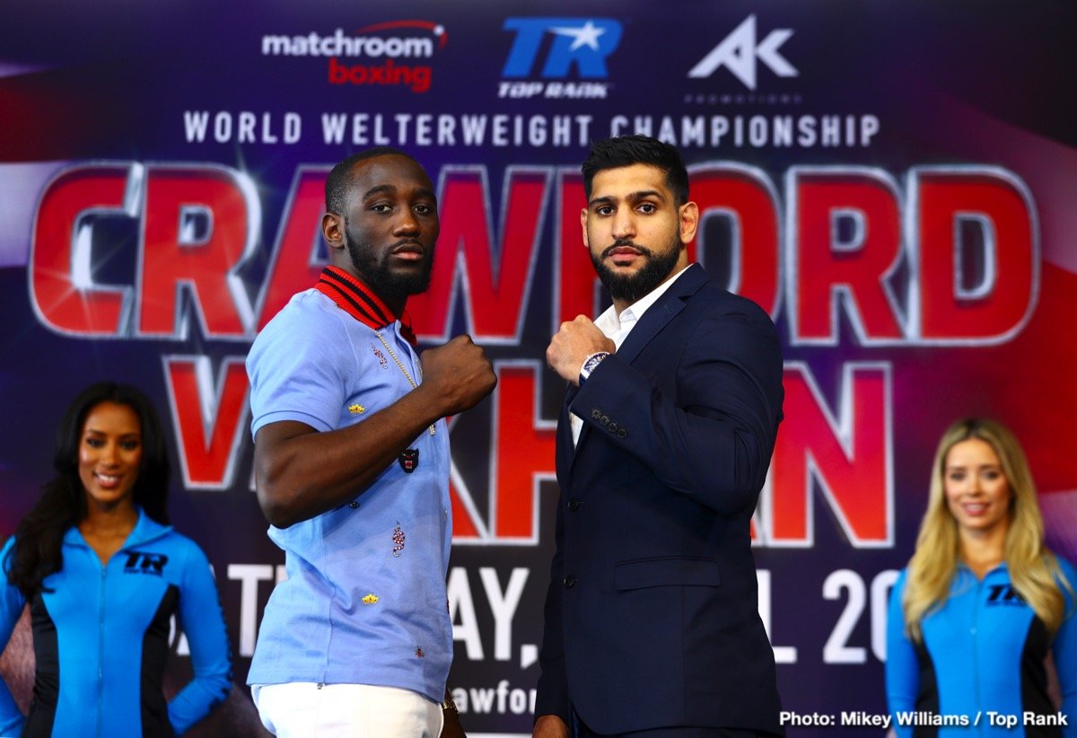 Photos: Terence Crawford, Amir Khan Face Off in New York City