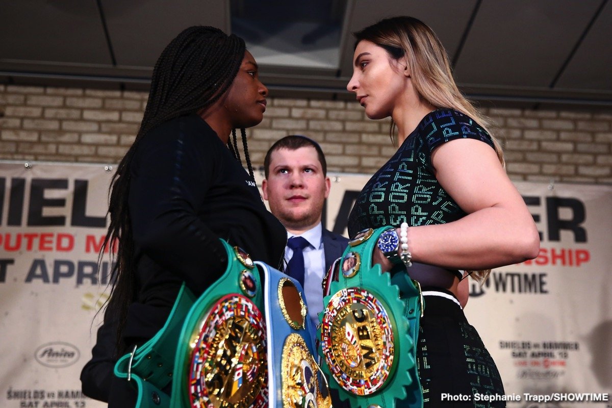 Claressa Shields and Christina Hammer NY press conference quotes