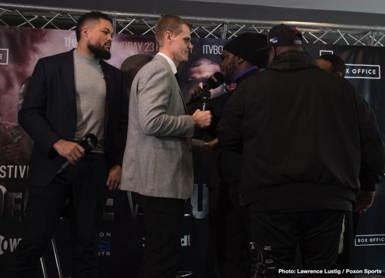 Stiverne, Joyce battle it out on Saturday on SHOWTIME and ITV Box Office