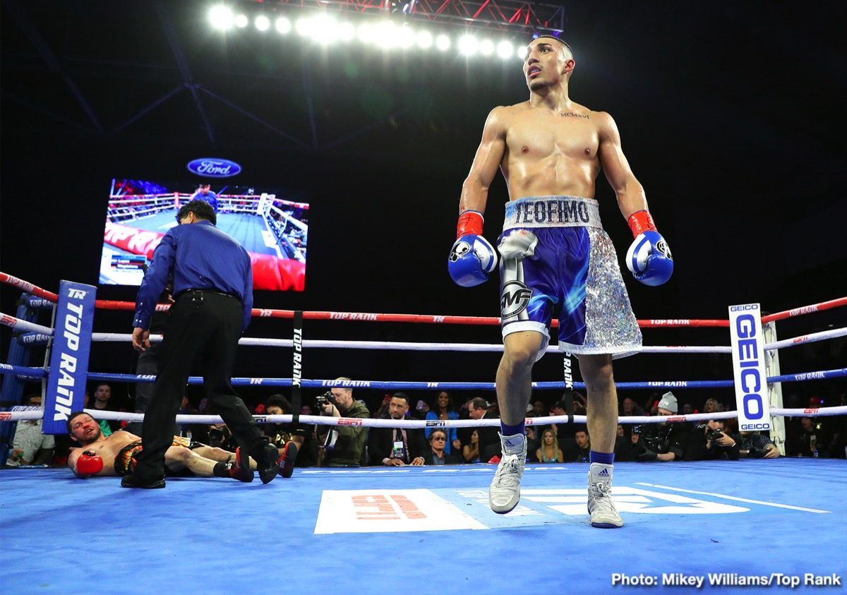 RESULTS: Teofimo Lopez Brutalizes Magdaleno; Commey Steamrolls Chaniev