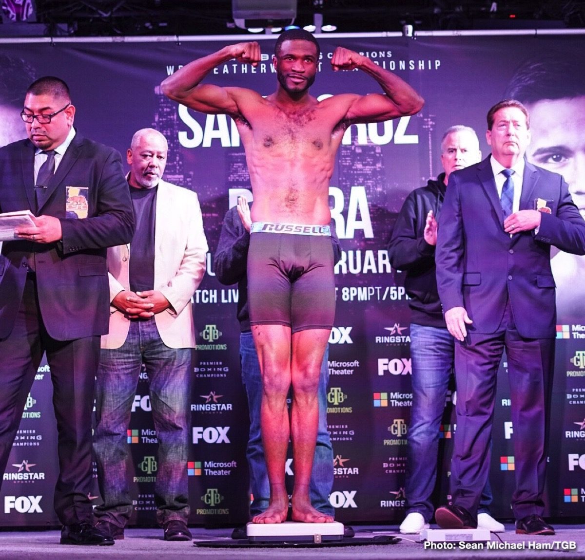 Leo Santa Cruz and Rafael Rivera Weigh-In Results