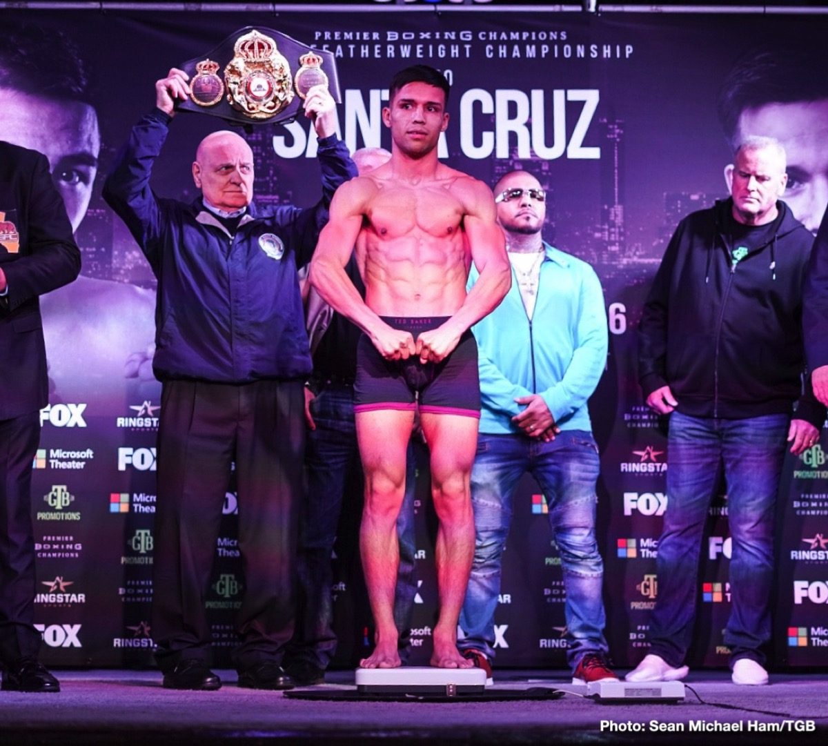 Leo Santa Cruz and Rafael Rivera Weigh-In Results