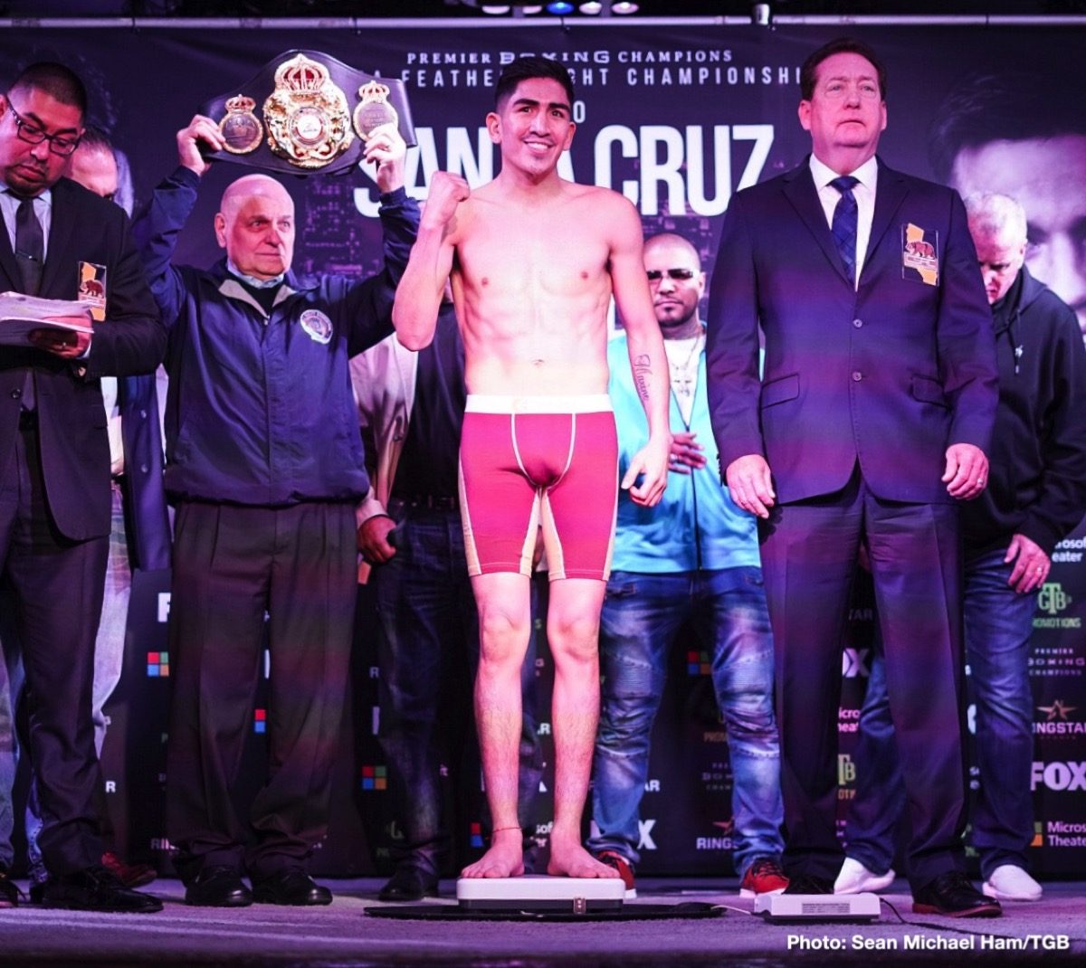 Leo Santa Cruz and Rafael Rivera Weigh-In Results