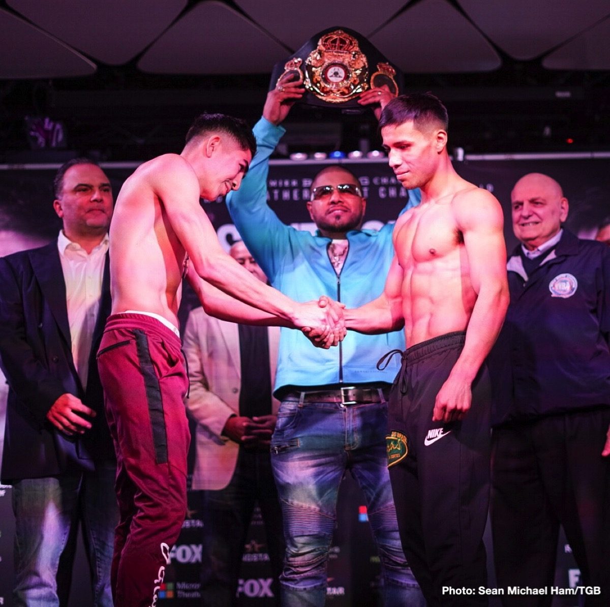 Leo Santa Cruz and Rafael Rivera Weigh-In Results