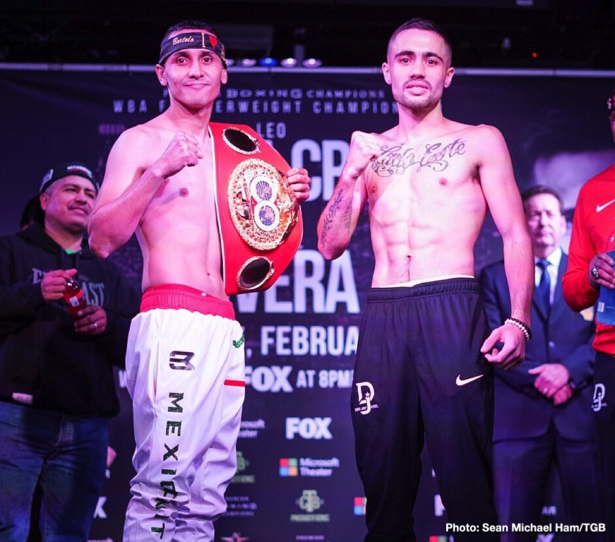 Leo Santa Cruz and Rafael Rivera Weigh-In Results