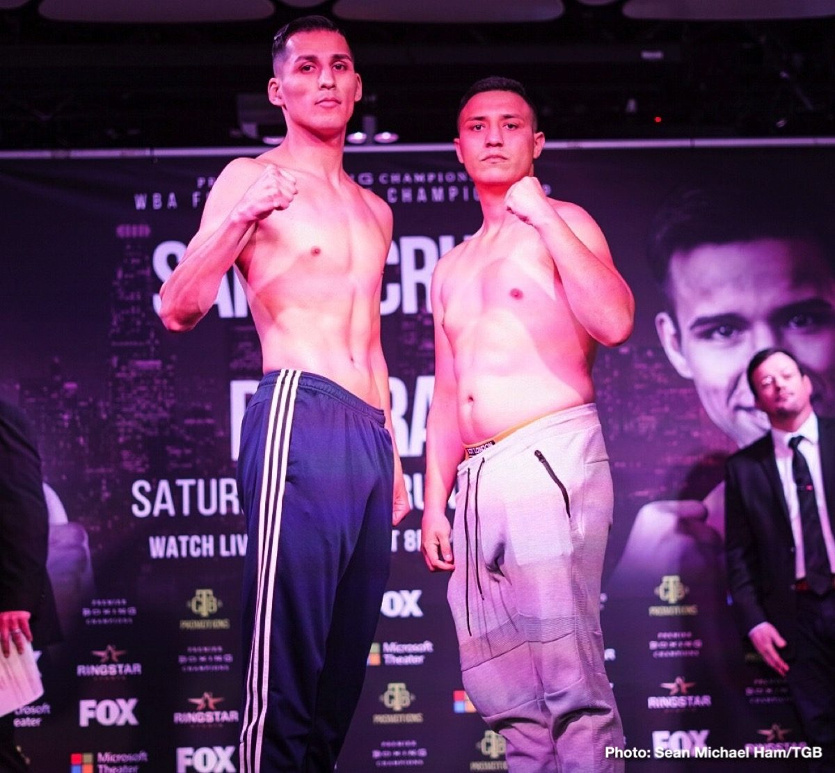 Leo Santa Cruz and Rafael Rivera Weigh-In Results