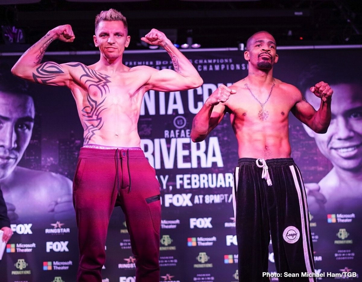 Leo Santa Cruz and Rafael Rivera Weigh-In Results