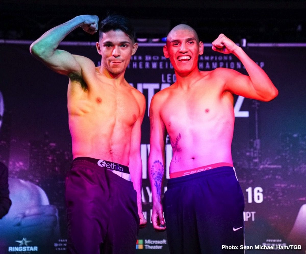 Leo Santa Cruz and Rafael Rivera Weigh-In Results