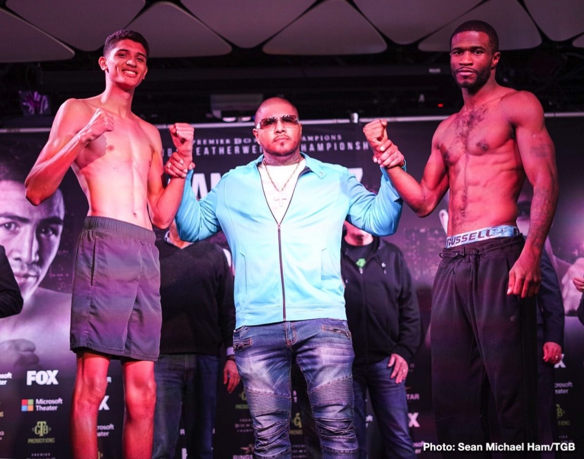 Leo Santa Cruz and Rafael Rivera Weigh-In Results