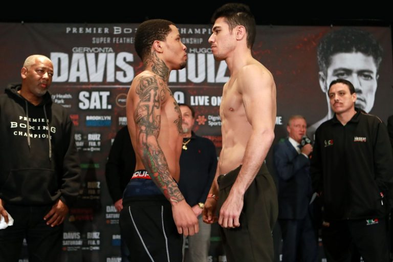 Gervonta 'Tank' Davis vs. Hugo Ruiz -Showtime Weigh-in Results