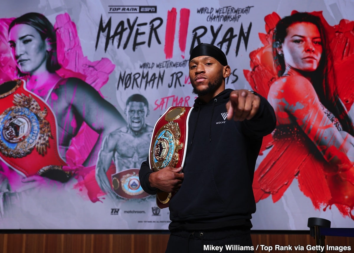 Norman Jr vs. Haney: Brian Norman Going For The KO